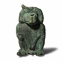 Large Egyptian Bronze Figure of Thoth