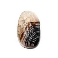 Roman Banded Agate Gemstone with Fortuna