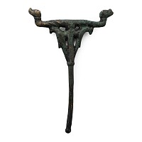 Luristan Bronze Double Beast-Headed Finial