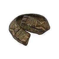African Bronze Decorated Bracelet of Zarma (Djerma) People, Niger