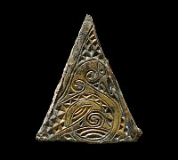 Viking Lead Trade Weight with Gilt-Bronze Insert Panel