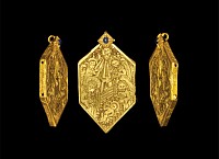 Medieval Nativity Reliquary Pendant