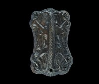 Viking Bronze Zoomorphic Plate Brooch