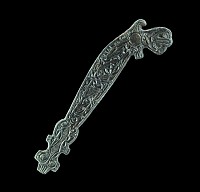 Viking Bronze Zoomorphic Pin-Joint Plaque