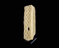Anglo-Saxon Huntingdon Limestone Interlaced Cross-Shaft