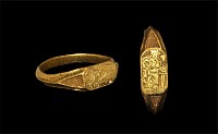 Medieval Gold St Catherine Iconographic Ring