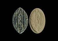 Medieval Bronze St Augustine's Abbey Almoner's Seal Matrix