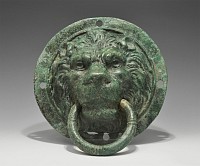 Roman Bronze Lion Mask Door Handle