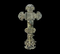 Anglo-Saxon Florid Animal-Masks with Birds Cruciform Brooch