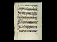 Medieval Illuminated Psalter Leaf of Psalm 41