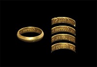 Post Medieval Gold 'As God decreed So we agreed' Posy Ring