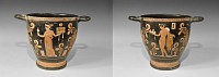 Greek Apulian Skyphos with Odysseus and Penelope