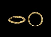 Viking Gold Plaited 'Cromer' Finger Ring