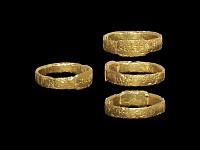 Roman Gold 'Constantino Fidem' Inscribed Military Ring