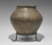 Anglo-Saxon Funerary Urn with Bead Contents