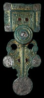 Anglo-Saxon - Disc on Bow Square-Headed Brooch