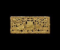 Byzantine Gold Fretwork Panel