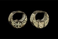 Medieval Bronze Openwork Sword Pommel