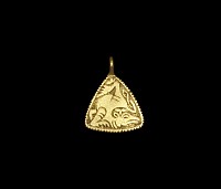 Anglo-Saxon Gold Beast Pendant