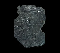 Western Asiatic Sumerian Bearded Face Plaque