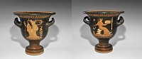 Greek Ceramic Figural Bell Krater