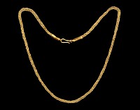 Roman Heavy Gold Braided Chain with Clasp