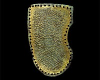 Saxon Germanic Gilded Iron Spangenhelm Cheek Piece