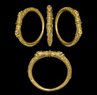 Iron Age Celtic Gold Heavily Ornamented Armring