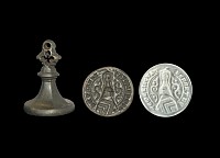 Medieval Renard of Themericourt Heraldic Knight's Seal Matrix