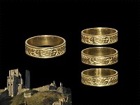 Medieval Gold 'All My Heart' Posy Ring