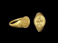 Post Medieval Elizabethan Gold Betrothal Signet Ring