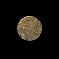 Central American Mayan Ball Court Marker with Skull Trophy