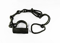 Medieval Prisoner's Iron Shackle and Fetter