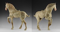 Chinese Prancing Horse Statuette