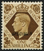 1937 1/- SG 475s OVPT. 'SPECIMEN' TYPE 23