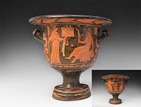 Greek Apulian Red-Figure Bell Krater