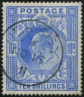10/- SG 265 SUPERB USED