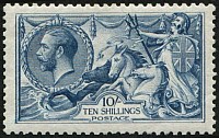 10/- SG 417 U/M