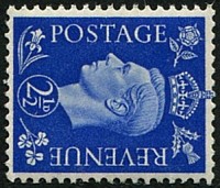 1937 2 1/2d SG 466a 'WMK.SIDEWAYS' U/M