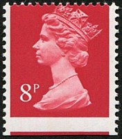 1979 8p SG X879 'IMPERF AT BASE'