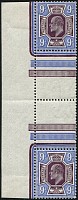 9d SG 307a 'Deep Plum' INTERPANNEAU 'GUTTER' PAIR