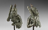 Roman Bust of Hercules Holding Apples of Hesperides