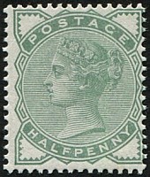 1/2d SG 165 'Pale-Green' U/M