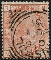 1/- BROWN SG 151wi, Pl.13 'WMK.INV' VFU