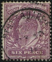 6d SG 295(5) VARIETY, 'DEEP DULL-LILAC'(F) VFU