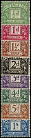 1/2d-1/- SG D1-8 Mint