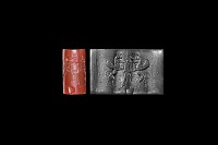 Western Asiatic Achaemenid Cylinder Seal with King