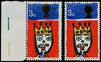 1966 Xmas 3d SG 713 LARGE SHIFT OF 'GOLD'