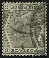 6d SG 147wi, Pl.17 'WMK. INV' FU
