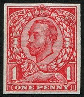 1d SG 350b VARIETY 'IMPERF' MINT